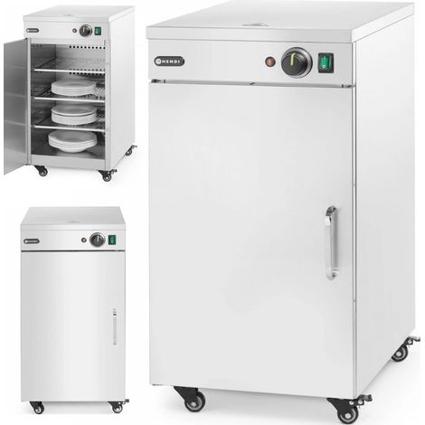 Chauffe-assiettes simple pour 72 pièces, diamètre 24 cm, 400 W (1/5)