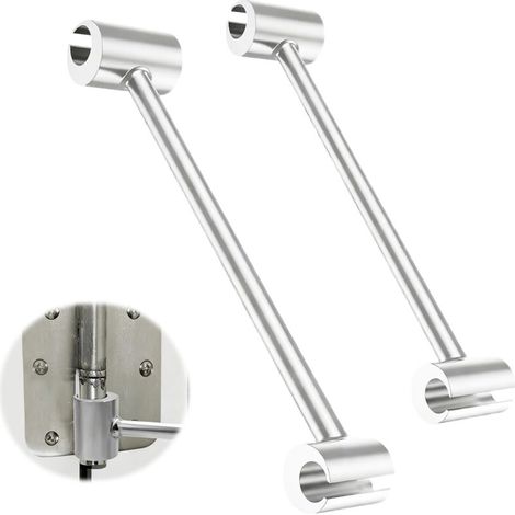 Bardusch-Lot de 2 clés de réglage de charnière de porte - Outil de pliage pour portes coupe-feu - 14/19 + 23/25 mm (1/5)