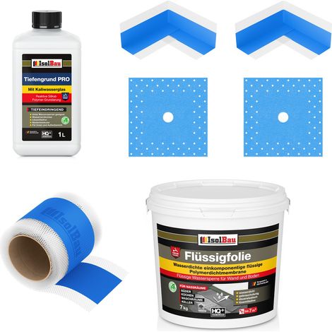 Kit de joint Dichtset 403B Liquid Foil 7 kg TF PRO 1 L Ruban adhésif 5 m 2 x Coins 2 x Manchons (1/5)