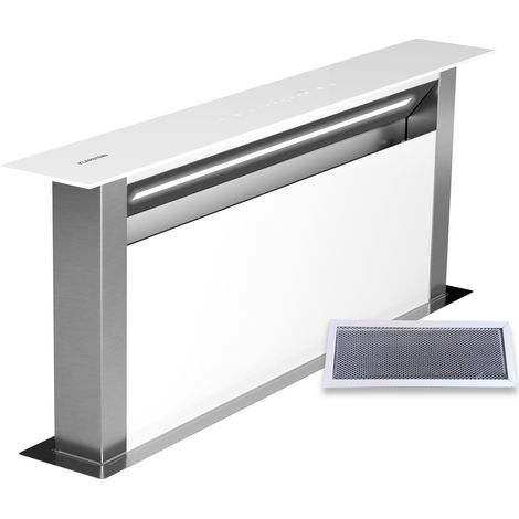 Klarstein Royal Flush Eco - Cappa aspirante  A scomparsa  713,8 m³/ora  Boost  Controllo touch  Classe energetica A++