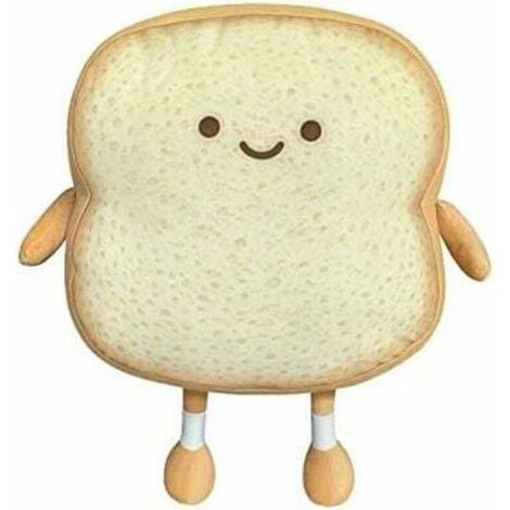 Toast pain tranché oreiller en peluchCoton nourriture canapé oreiller pain mignon jouet pour enfants petit pain tranché, Ensoleillé