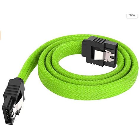 Câble SATA, câble de données série pour disque SSD SATA 3.0, câble adaptateur SATA, câble pour disque dur SATA, 6 Go(N45) (1/5)