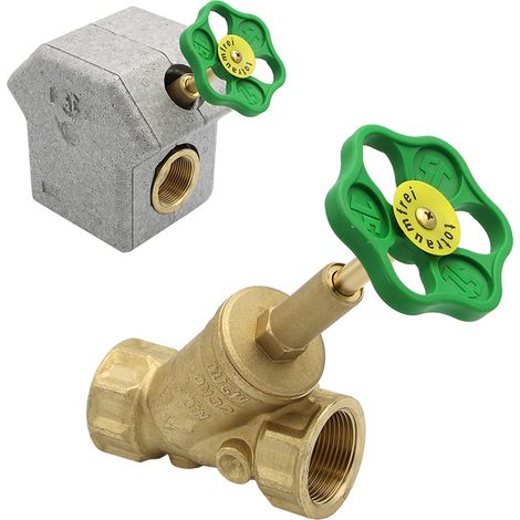 Freistromventil Muffenanschluss 1/2" - 2" mit Dämmschale (1/5)