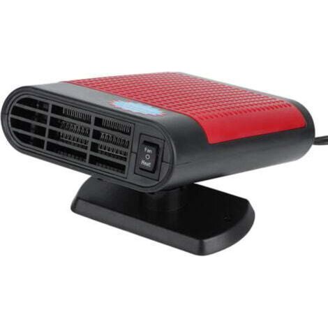 Ventilateur de chauffage automatique à anions 12V 150W, désembueur de pare-brise de voiture, dégivreur, machine de désembuage, noir et rouge (1/4)