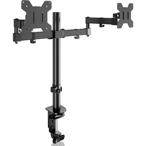 Monitor Halterung 2 Monitore 13-27 Zoll VESA Höhenverstellbar Neigbar Schwenkbar (1/5)