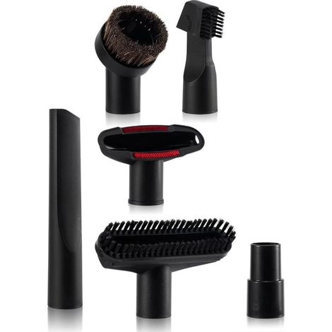 6 embouts pour aspirateur, suceur plat et brosse universelle, compatible Miele Philips Bosch, accessoire pour nettoyage intérieur voiture et meubles (1/5)