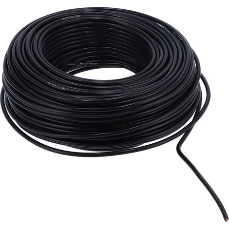 Câble électrique rond 7 conducteurs en cuivre, gaine PVC, fil de rallonge 100m, BVV-1x10, AC300V (1/5)