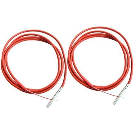 Capteur de température PT1000 à 2 fils, sonde de 1,5 m, revêtement en gel de silicone, 45 mm x 5 mm, résistances RTD de 50 à 180 °C. (1/4)