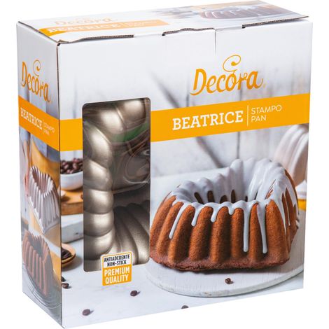 Decora 0080110 Stampo Antiaderente Beatrice 28 X 27 X 10 h Cm, In Alluminio Pressofuso, per realizzare preparazioni dolci e salate. (1/5)