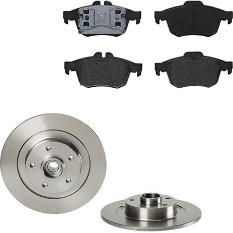 KIT FRENI POSTERIORI compatibile con RENAULT LATITUDE (L70) - DISCHI + PASTIGLIE OEM: P 68 057 / 17979C /SOSTITUZIONE DIRETTA/BASSA POLVERE/SILENZIOSO (1/5)