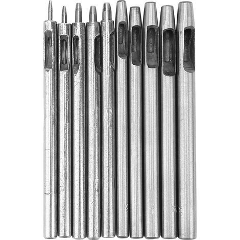 Set mit 10 Lochern für Lederuhrarmbänder, manuelles Lochwerkzeug (1/5)