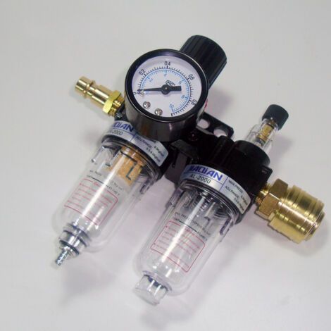 1/4 Compressor Regulator Filter – Oil-Water Separator – Aluminum Alloy – For Compressors and Pneumatic Tools (1/4)