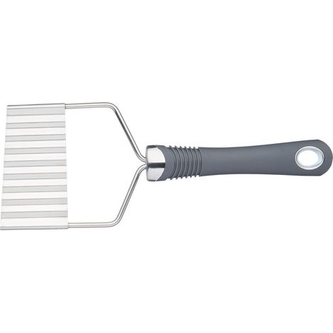 Cortador profesional de patatas fritas KitchenCraft con mango de agarre suave, 21,5 cm (8,5"), plata/gris