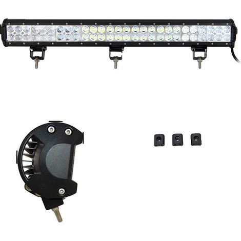 Barra de luz LED, haz combinado, resistente a la intemperie, 25 pulgadas, 1 unidad (1/2)