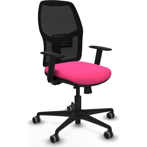 Chaise de bureau piqueras y crespo Alfera noir ergonomique 120kg (1/2)