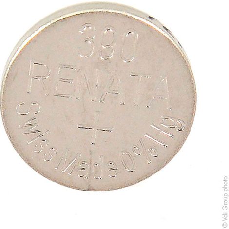 Renata / Swatch Group - Pile bouton oxyde argent 390 RENATA 1.55V 80mAh (1/4)