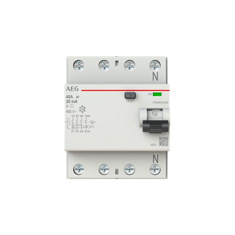 AEG 2CSF704156R1400 INTERRUPTEUR FI 4 X 40A/0,03 FN440/A30, INSTALLATION ÉLECTRIQUE BUSCH-JAEGER