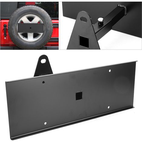 Kennzeichenhalterung für Reserverad am Heck, passend für Jeep Wrangler JK 2007–2017 (1/5)
