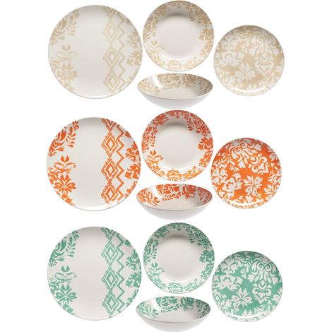 Mopita Maiorca set 18 piatti in fine porcellana decorata (1/2)