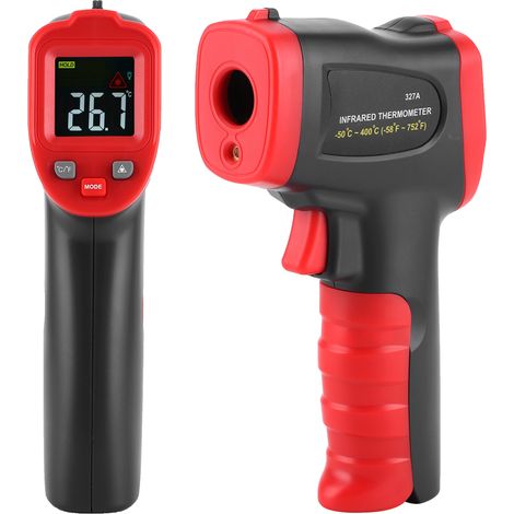 Thermomètre infrarouge portable industriel à écran couleur WT327A -50-400 °C (1/5)