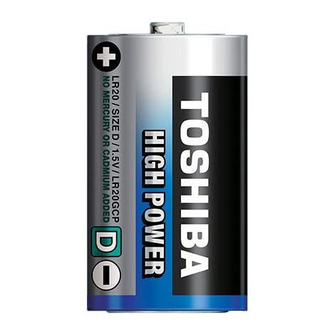 TOSHIBA LR20GCP BP-2, BATERÍA DE UN Solo Uso, D, ALCALINO, 1,5 V, 2 Pieza(S), Alto (1/2)
