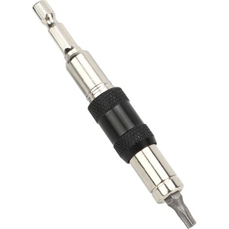Mini clé à douille multi-angles 10 en 1, tournevis à dégagement rapide 6,35 mm avec 10 embouts de perçage pour réparations manuelles et bricolage, argent et noir. (1/5)