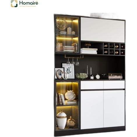 Flur- Garderobenschrank mehrfarbig aus MDF 120 x 35 x 180 cm HOMAIRE (1/5)