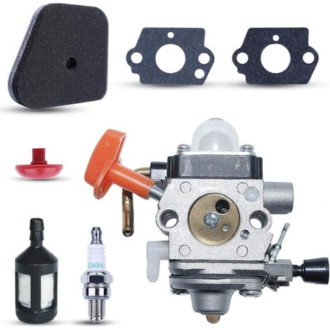 FS90 Vergaser für Stihl FS90 FS90 R FS87 FS87R FS100 FS110 FS110R für FS FC KM Serie Rasenmäher mit Zündkerze Luftfilter Ölfilter