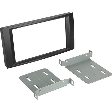 Plaque de support autoradio 2Din noire pour VW T5 2003-2015 Touareg 2003-2010