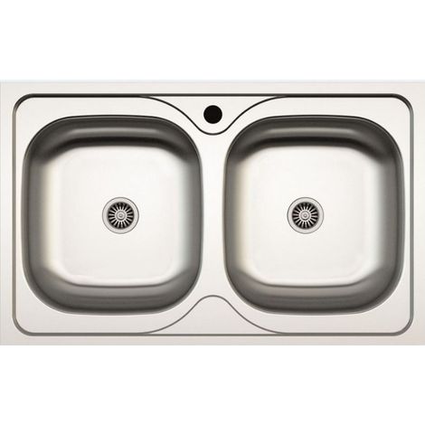 APELL OHN862IPC OCEANO Lavello 2 vasche 86x50cm Acciaio inox