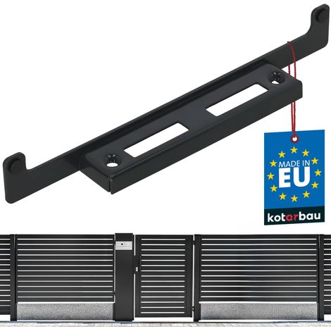 KOTARBAU® Gâche de Portail de Jardin - Butée de Portail à Visser - Acier - 32 cm - pour Portillons et Portes en Bois ou Métal - Anthracite (1/4)