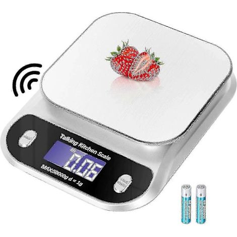 Balance de cuisine numérique, 3 kg / 0,1 g, pour la cuisine, la pâtisserie et le barbecue. (1/4)