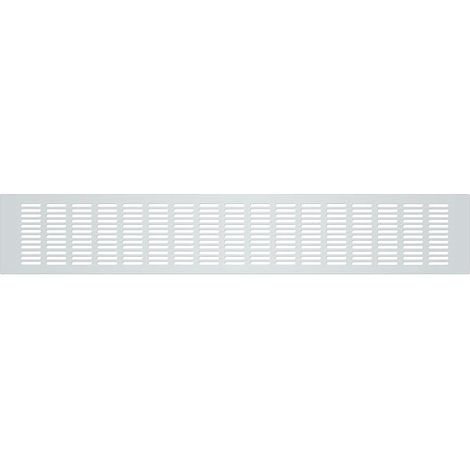 Aluminum Rectangular Air Vent Grille Various Sizes Aluminium Ventilation Grille Large for Garage Door Floor Bathroom etc (Silver, 100x700mm) (1/4)