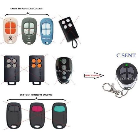 TELECOMMANDE COMPATIBLE SCS SENTINEL TELEGATE (1/2)