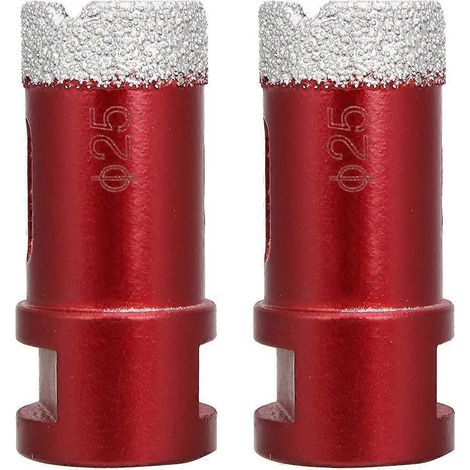 2 scies cloches diamantées, filetage intérieur M14, accessoires pour meuleuse d'angle pour marbre 25 mm