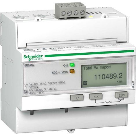 Schneider Electric Energiezähler IEM3155 3P+N 63A Modbu Mid A9MEM3155