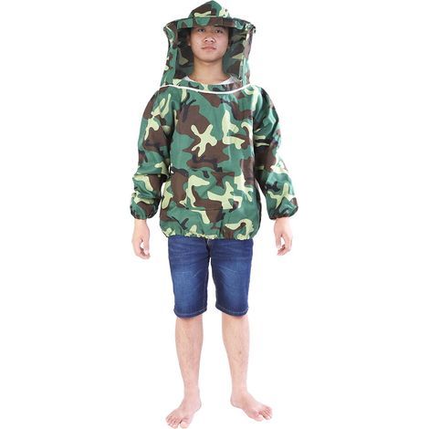 Veste apiculteur professionnelle – capuche voile – équipement protection (1/5)