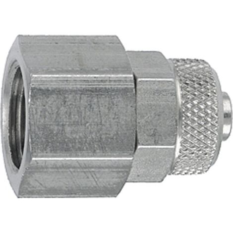 Riegler Gerade Aufschraubverschraubung, G 1/4 i., Schlauch 8/6, ES 1.4571 (1/3)