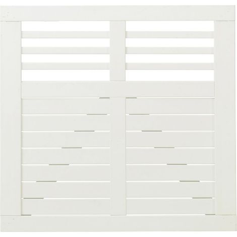 Plus Tor Decora 100 x 95 cm RAL 9010 Weiß (1/2)