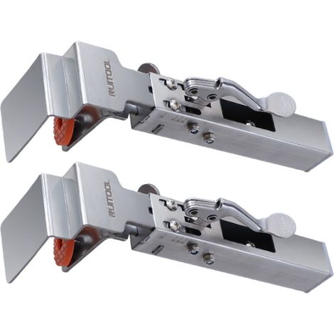 Lot de 2 Pinces Rapides à Levier pour Assemblage Tiroirs, Serre-Joints Réglables en Acier Inoxydable Épaisseur 21 à 50 mm pour Menuiserie Meubles (1/3)