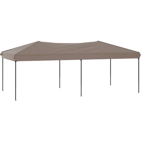 Tente de réception pliable, Pavillon, Pergola, Tente de jardin, Taupe 3x6 m OIB7160E (1/5)