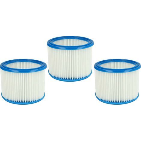 Vhbw – 3er-Set Faltenfilter für Staubsauger Makita VC2012L VC2511 VC2512L VC3011L VC3012L – Nass-/Trockensaugung – schnelle Installation (1/5)