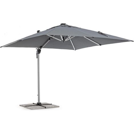 Bizzotto ombrellone braccio ines 3x3 grigio 795670 (1/5)
