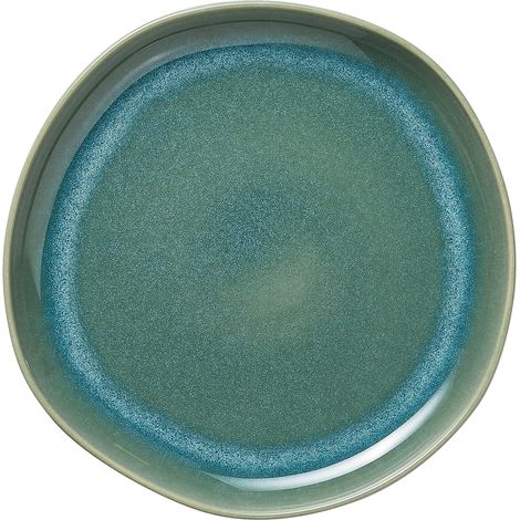 Lot de 6 assiettes en Grès Vert myrte H 30 mm Ø 220 mm 2 - Was Germany