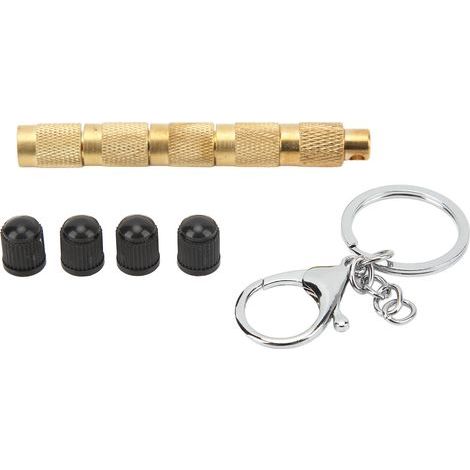 Kit de déflateur de pneus, 4 en 1 en laiton massif déflateur automatique, durable, pratique, portable avec bouchons de valve automatique (1/5)