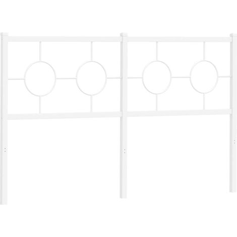 Maison Exclusive - Cabecero de repuesto de metal blanco 140 cm