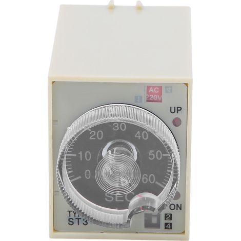 Minuterie Numérique ST3PA, Boîtier Métallique pour PC, 220V AC 50/60Hz, Temporisation Réglable (1/5)