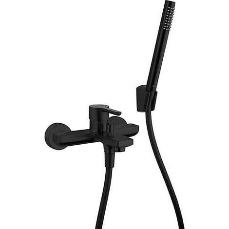 Miscelatore Jacuzzi per vasca esterno serie Sunset YO con Duplex 0SUYO002JA01 nero opaco (1/2)