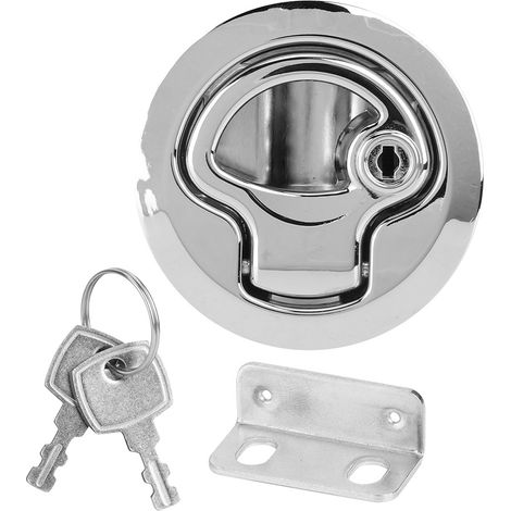 Serrure de porte ronde en alliage de zinc pour armoire de camping-car, porte de salle de bain, rénovation