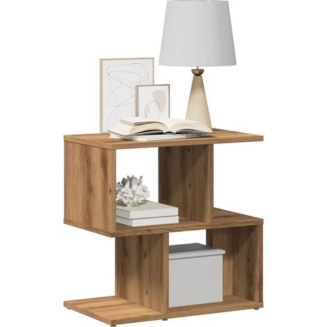 vidaXL Table de chevet chêne artisanal 50x30x51,5 cm bois d'ingénierie